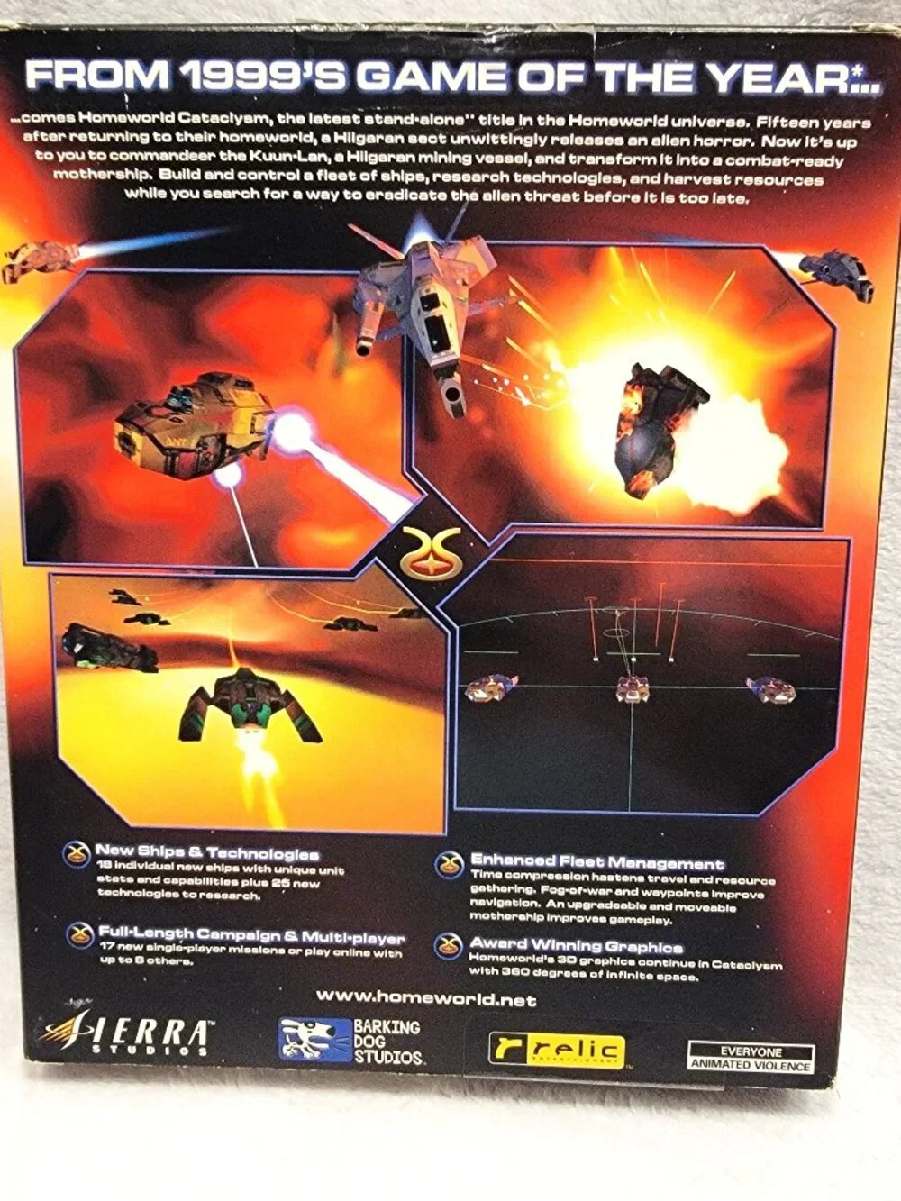 Vintage Homeworld Cataclysm Big Box Game and User Manual